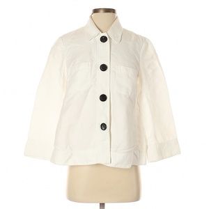 Lafayette 148 New York White Oversized Jacket